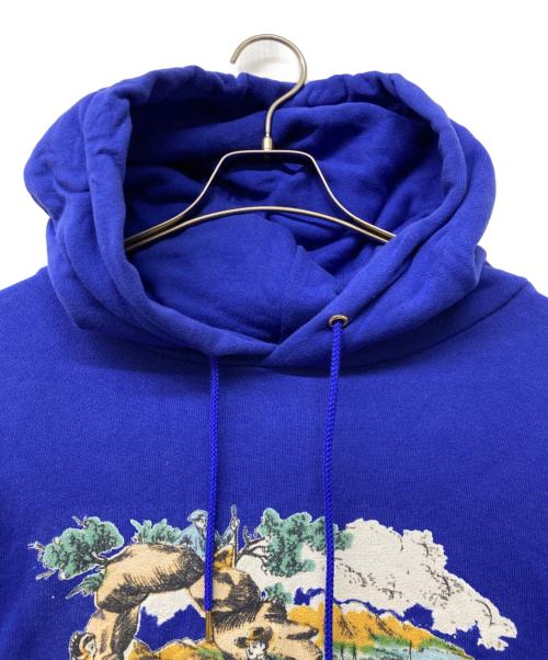 Lois CRAYON（ロイスクレヨン）Lois CRAYON (ロイスクレヨン) 風景画プリントプルオーバーパーカー ブルー サイズ:SIZE Mの古着・服飾アイテム