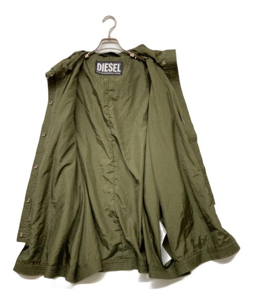 DIESEL（ディーゼル）DIESEL (ディーゼル) ナイロンフーデッドミリタリージャケット オリーブ サイズ:ｓｉｚｅＸＸＳの古着・服飾アイテム