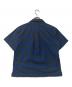 and wander (アンドワンダー) dry check open shirt/ドライチェックオープンシャツ ブルー×ブラック サイズ:S：7000円