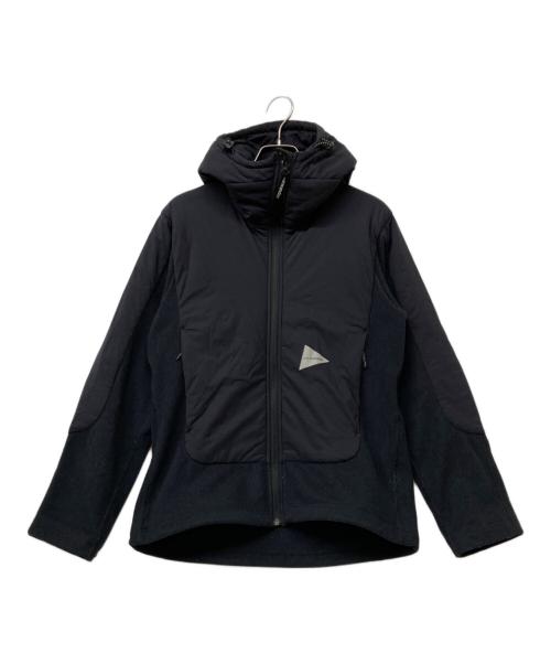 and wander（アンドワンダー）and wander (アンドワンダー) Top Fleece Jacket/トップフリースジャケット ブラック サイズ:00の古着・服飾アイテム
