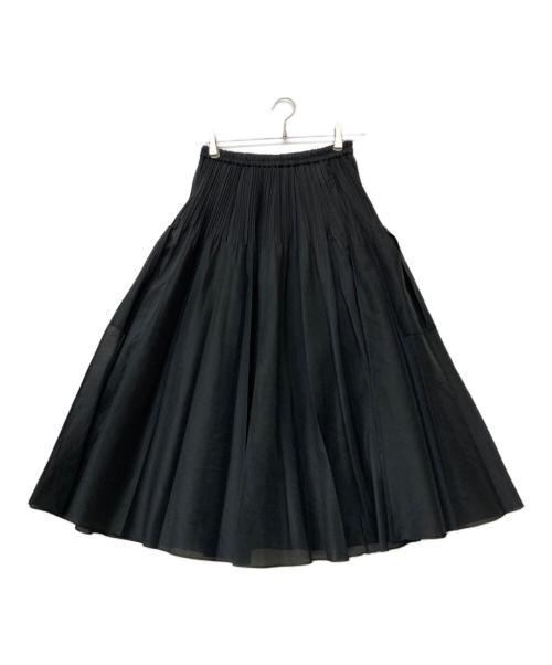 UNITED ARROWS TOKYO（ユナイテッドアローズトウキョウ）UNITED ARROWS TOKYO (ユナイテッドアローズトウキョウ) オーガンジー ポケット プリーツスカート ブラック サイズ:SIZE Freeの古着・服飾アイテム