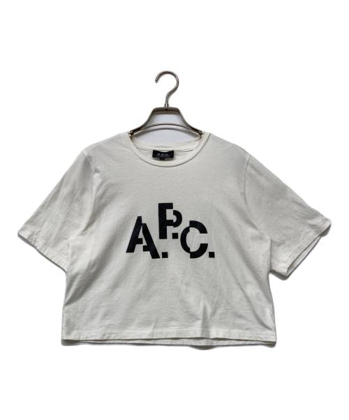 A.P.C.（アーペーセー）A.P.C. (アーペーセー) DECALEプリントTシャツ ホワイト サイズ:Ｓの古着・服飾アイテム