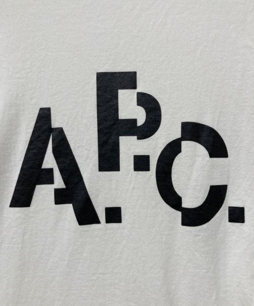 A.P.C.（アーペーセー）A.P.C. (アーペーセー) DECALEプリントTシャツ ホワイト サイズ:Ｓの古着・服飾アイテム