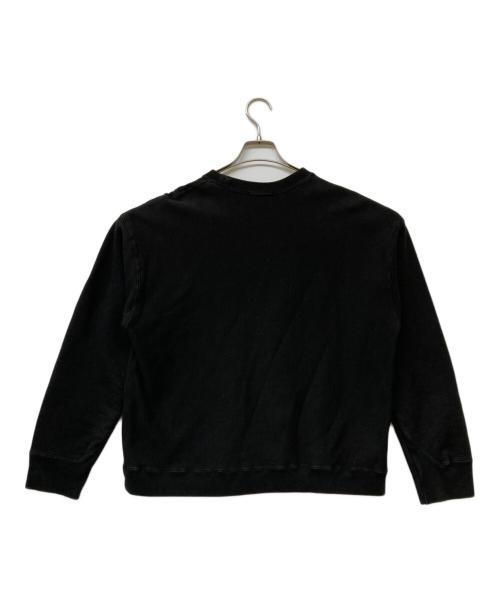 ATON（エイトン）ATON (エイトン) SUVIN GARMENT DYE CREWNECK PULLOVER ブラック サイズ:Ｍの古着・服飾アイテム