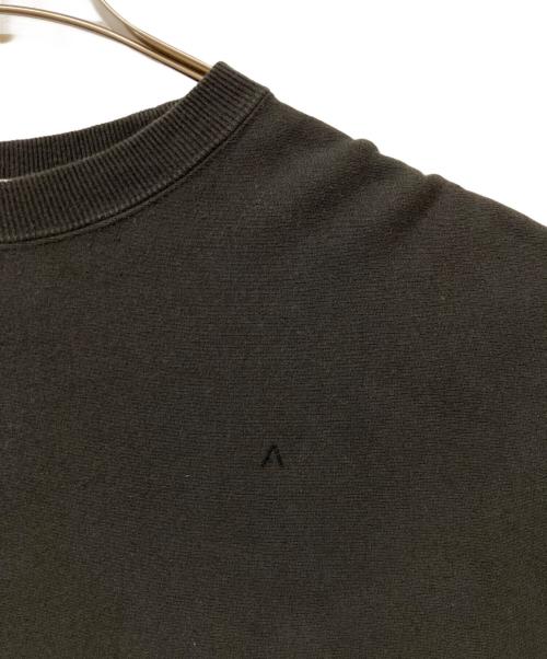 ATON（エイトン）ATON (エイトン) SUVIN GARMENT DYE CREWNECK PULLOVER ブラック サイズ:Ｍの古着・服飾アイテム
