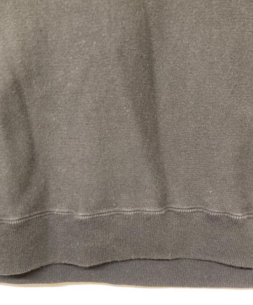 ATON（エイトン）ATON (エイトン) SUVIN GARMENT DYE CREWNECK PULLOVER ブラック サイズ:Ｍの古着・服飾アイテム