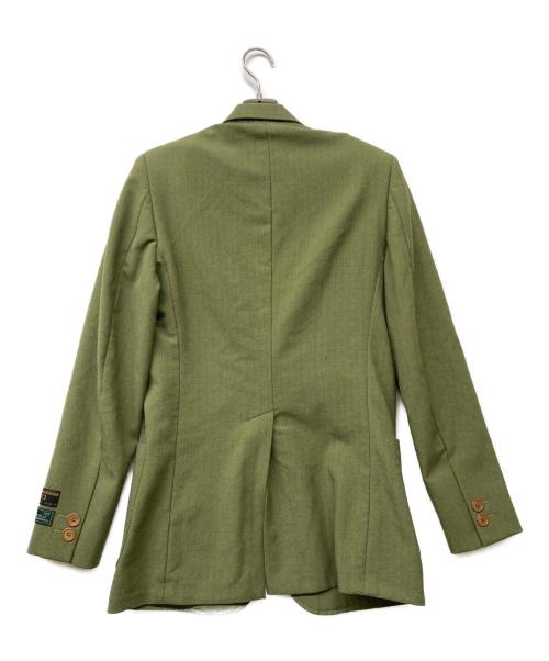 GUCCI（グッチ）GUCCI (グッチ) 2B The Play Of The Abnormal Sine Amore Nihil シングル テーラードジャケット オリーブ サイズ:SIZE46の古着・服飾アイテム