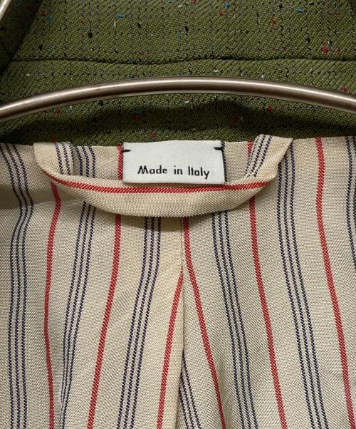 GUCCI（グッチ）GUCCI (グッチ) 2B The Play Of The Abnormal Sine Amore Nihil シングル テーラードジャケット オリーブ サイズ:SIZE46の古着・服飾アイテム