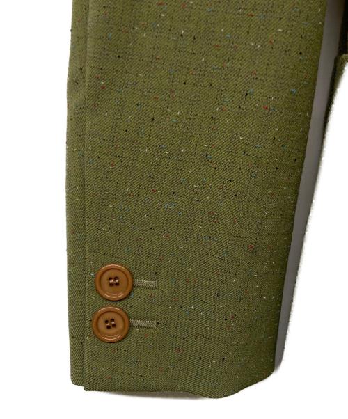 GUCCI（グッチ）GUCCI (グッチ) 2B The Play Of The Abnormal Sine Amore Nihil シングル テーラードジャケット オリーブ サイズ:SIZE46の古着・服飾アイテム