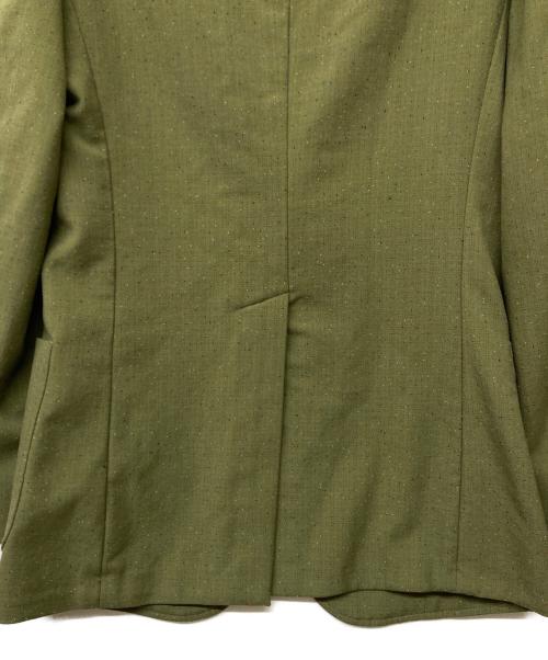 GUCCI（グッチ）GUCCI (グッチ) 2B The Play Of The Abnormal Sine Amore Nihil シングル テーラードジャケット オリーブ サイズ:SIZE46の古着・服飾アイテム