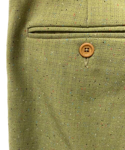 GUCCI（グッチ）GUCCI (グッチ) ネップスラックスパンツ オリーブ サイズ:44Rの古着・服飾アイテム