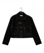 ROCKET X LUNCHロケットパンチ）の古着「STITCH POINT DENIM JACKET/ステッチ ポイント デニム ジャケット」｜ブラック