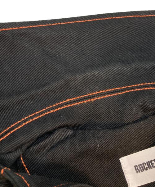 ROCKET X LUNCH（ロケットパンチ）ROCKET X LUNCH (ロケットパンチ) STITCH POINT DENIM JACKET/ステッチ ポイント デニム ジャケット ブラック サイズ:Lの古着・服飾アイテム