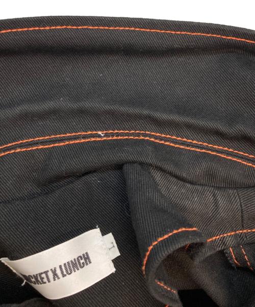ROCKET X LUNCH（ロケットパンチ）ROCKET X LUNCH (ロケットパンチ) STITCH POINT DENIM JACKET/ステッチ ポイント デニム ジャケット ブラック サイズ:Lの古着・服飾アイテム