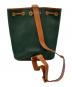 DOONEY&BOURKE (ドゥーニーアンドバーク) USA製アヒルロゴシボレザーフリンジショルダーバッグ グリーン：6000円