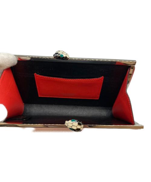 BVLGARI（ブルガリ）BVLGARI (ブルガリ) がま口財布 レッドの古着・服飾アイテム