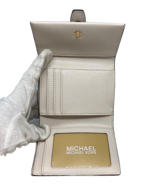 MICHAEL KORS（マイケルコース）MICHAEL KORS (マイケルコース) 3つ折り財布 アイボリーの古着・服飾アイテム
