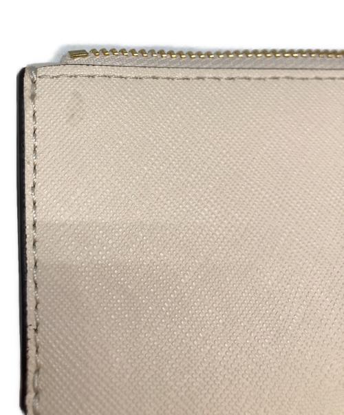MICHAEL KORS（マイケルコース）MICHAEL KORS (マイケルコース) 3つ折り財布 アイボリーの古着・服飾アイテム