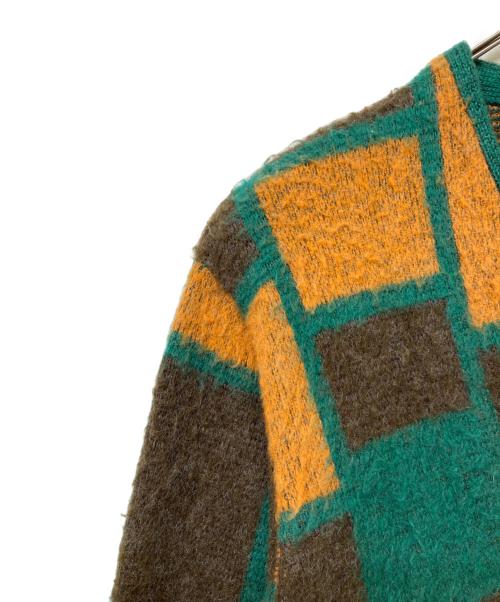 BEAMS（ビームス）BEAMS (ビームス) シャギーニットカーディガン マルチカラー サイズ:Mの古着・服飾アイテム