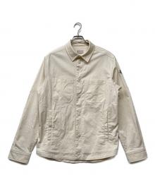 MONCLER（モンクレール）の古着「コットンギャバジンシャツジャケット」｜アイボリー