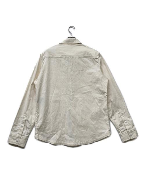 MONCLER（モンクレール）MONCLER (モンクレール) コットンギャバジンシャツジャケット アイボリー サイズ:SIZE Lの古着・服飾アイテム