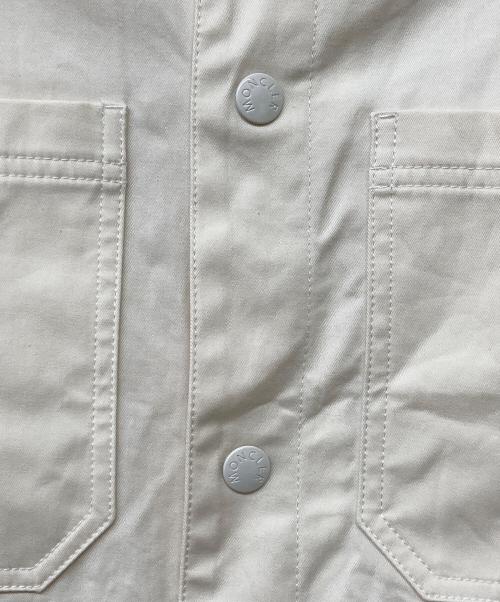 MONCLER（モンクレール）MONCLER (モンクレール) コットンギャバジンシャツジャケット アイボリー サイズ:SIZE Lの古着・服飾アイテム