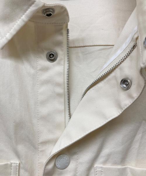 MONCLER（モンクレール）MONCLER (モンクレール) コットンギャバジンシャツジャケット アイボリー サイズ:SIZE Lの古着・服飾アイテム
