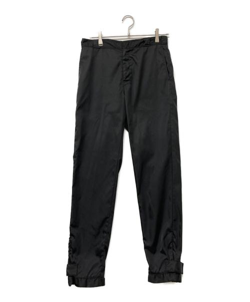 PRADA（プラダ）PRADA (プラダ) 19AW Nylon Gabardine Trousers ブラック サイズ:44の古着・服飾アイテム