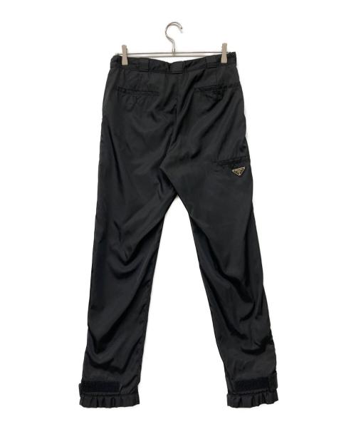 PRADA（プラダ）PRADA (プラダ) 19AW Nylon Gabardine Trousers ブラック サイズ:44の古着・服飾アイテム
