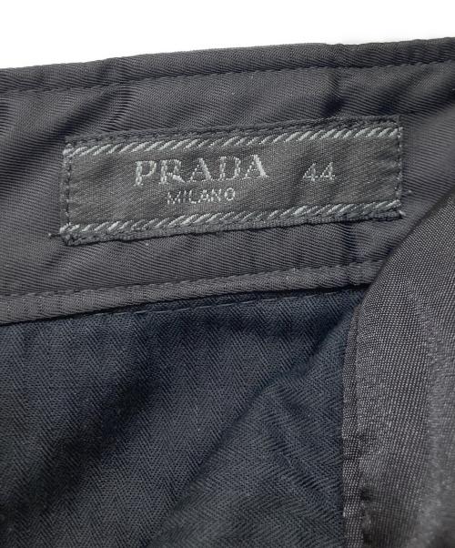 PRADA（プラダ）PRADA (プラダ) 19AW Nylon Gabardine Trousers ブラック サイズ:44の古着・服飾アイテム