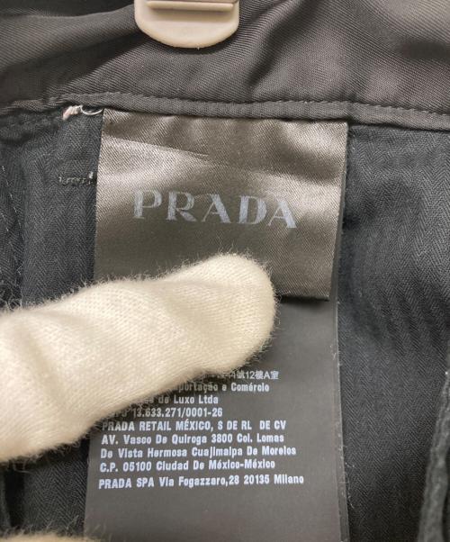 PRADA（プラダ）PRADA (プラダ) 19AW Nylon Gabardine Trousers ブラック サイズ:44の古着・服飾アイテム