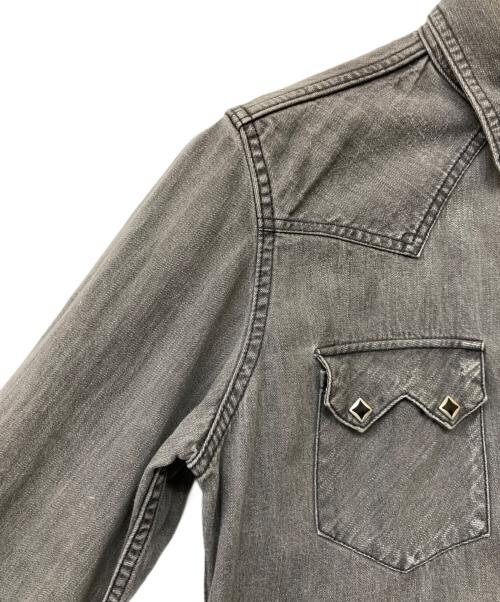 TMT（ティーエムティー）TMT (ティーエムティー) 15AW デニムウエスタンシャツ グレー サイズ:SIZE Mの古着・服飾アイテム