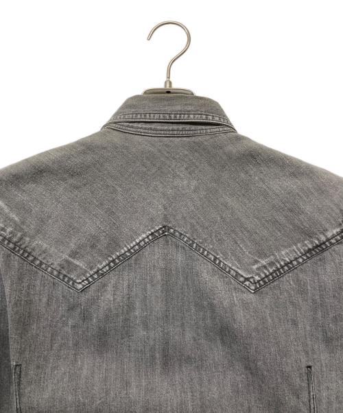 TMT（ティーエムティー）TMT (ティーエムティー) 15AW デニムウエスタンシャツ グレー サイズ:SIZE Mの古着・服飾アイテム