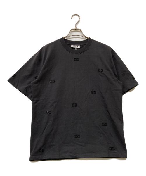 GANNI（ガニー）GANNI (ガニー) ヘビーコットンTシャツ グレー サイズ:SIZE Sの古着・服飾アイテム