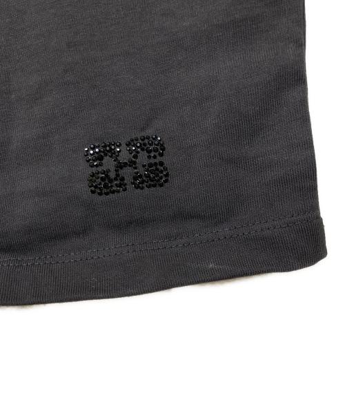 GANNI（ガニー）GANNI (ガニー) ヘビーコットンTシャツ グレー サイズ:SIZE Sの古着・服飾アイテム