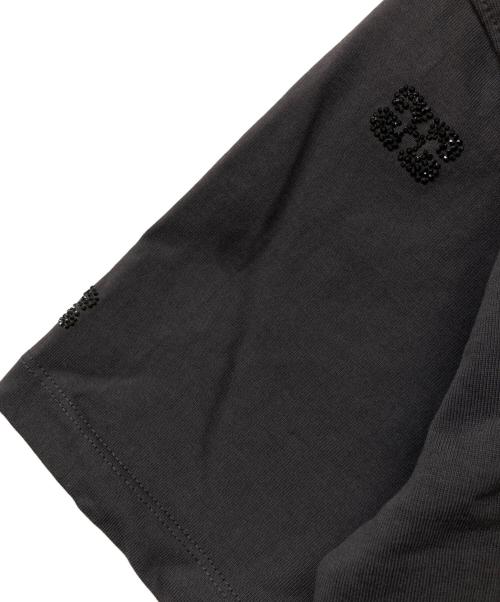 GANNI（ガニー）GANNI (ガニー) ヘビーコットンTシャツ グレー サイズ:SIZE Sの古着・服飾アイテム