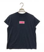 MM6 Maison Margielaエムエムシックスメゾンマルジェラ）の古着「Signature Patch Tee（シグネチャーパッチ ティー）」｜ブラック
