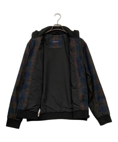 FRED PERRY（フレッドペリー）FRED PERRY (フレッドペリー) チェック柄ジップジャケット ネイビー サイズ:Freeの古着・服飾アイテム