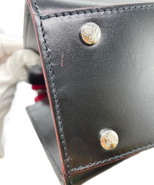 Vivienne Westwood（ヴィヴィアンウエストウッド）Vivienne Westwood (ヴィヴィアンウエストウッド) SIMPLE TINY ORB 2way(シンプル タイニー オーブ ツーウェイ) レッド×ブラックの古着・服飾アイテム