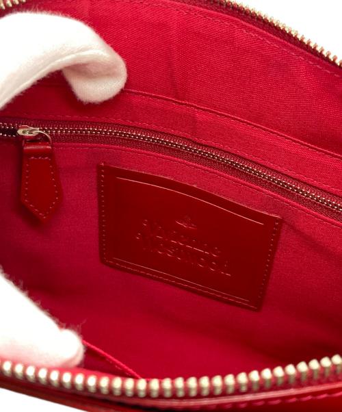 Vivienne Westwood（ヴィヴィアンウエストウッド）Vivienne Westwood (ヴィヴィアンウエストウッド) SIMPLE TINY ORB 2way(シンプル タイニー オーブ ツーウェイ) レッド×ブラックの古着・服飾アイテム