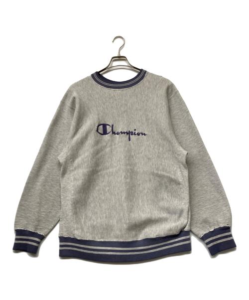 Champion REVERSE WEAVE（チャンピオン リバース ウィーブ）Champion REVERSE WEAVE (チャンピオン リバース ウィーブ) 90s前期ヴィンテージUSA製ロゴ刺繍スウェット グレー サイズ:Lの古着・服飾アイテム