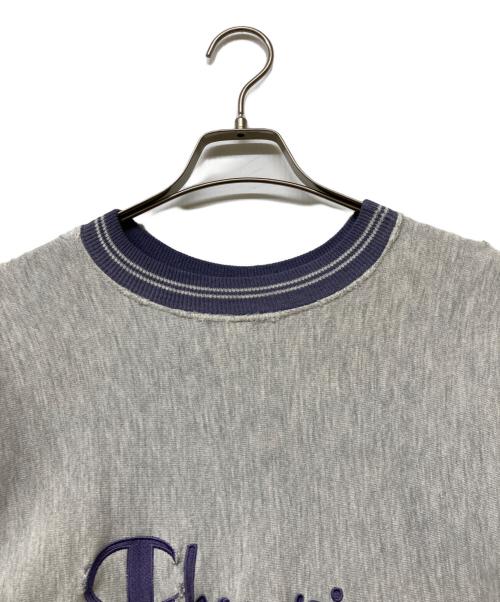 Champion REVERSE WEAVE（チャンピオン リバース ウィーブ）Champion REVERSE WEAVE (チャンピオン リバース ウィーブ) 90s前期ヴィンテージUSA製ロゴ刺繍スウェット グレー サイズ:Lの古着・服飾アイテム