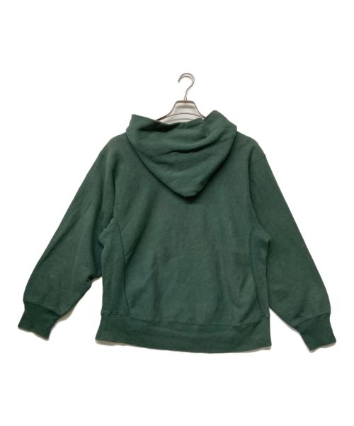 Champion REVERSE WEAVE（チャンピオン リバース ウィーブ）Champion REVERSE WEAVE (チャンピオン リバース ウィーブ) 80s中期ヴィンテージカレッジプリントプルオーバーパーカー グリーン サイズ:sizeLの古着・服飾アイテム