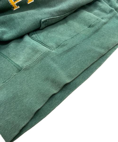 Champion REVERSE WEAVE（チャンピオン リバース ウィーブ）Champion REVERSE WEAVE (チャンピオン リバース ウィーブ) 80s中期ヴィンテージカレッジプリントプルオーバーパーカー グリーン サイズ:sizeLの古着・服飾アイテム