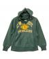 Champion REVERSE WEAVE（チャンピオン リバース ウィーブ）の古着「80s中期ヴィンテージカレッジプリントプルオーバーパーカー」｜グリーン