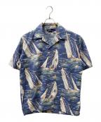 POLO RALPH LAURENポロ・ラルフローレン）の古着「90s ヴィンテージヨット柄ハワイアンシャツ」｜ブルー