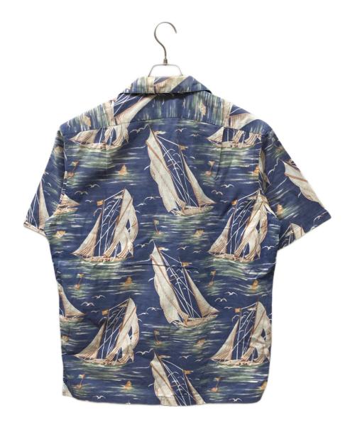 POLO RALPH LAUREN（ポロ・ラルフローレン）POLO RALPH LAUREN (ポロ・ラルフローレン) 90s ヴィンテージヨット柄ハワイアンシャツ ブルー サイズ:Mの古着・服飾アイテム