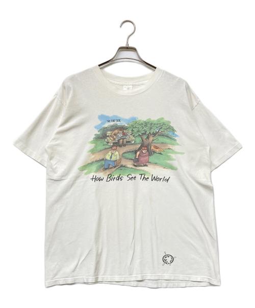THE FAR SIDE（ザファーサイド）THE FAR SIDE (ザファーサイド) 90s USA製ヴィンテージThe Far SideプリントTシャツ ホワイト サイズ:XLの古着・服飾アイテム