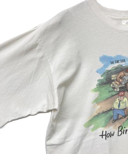 THE FAR SIDE（ザファーサイド）THE FAR SIDE (ザファーサイド) 90s USA製ヴィンテージThe Far SideプリントTシャツ ホワイト サイズ:XLの古着・服飾アイテム
