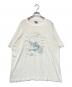 SCREEN STARS BEST（スクリーンズスターズベスト）の古着「90s USA製フィッシングコメディアートプリントTシャツ」｜ホワイト